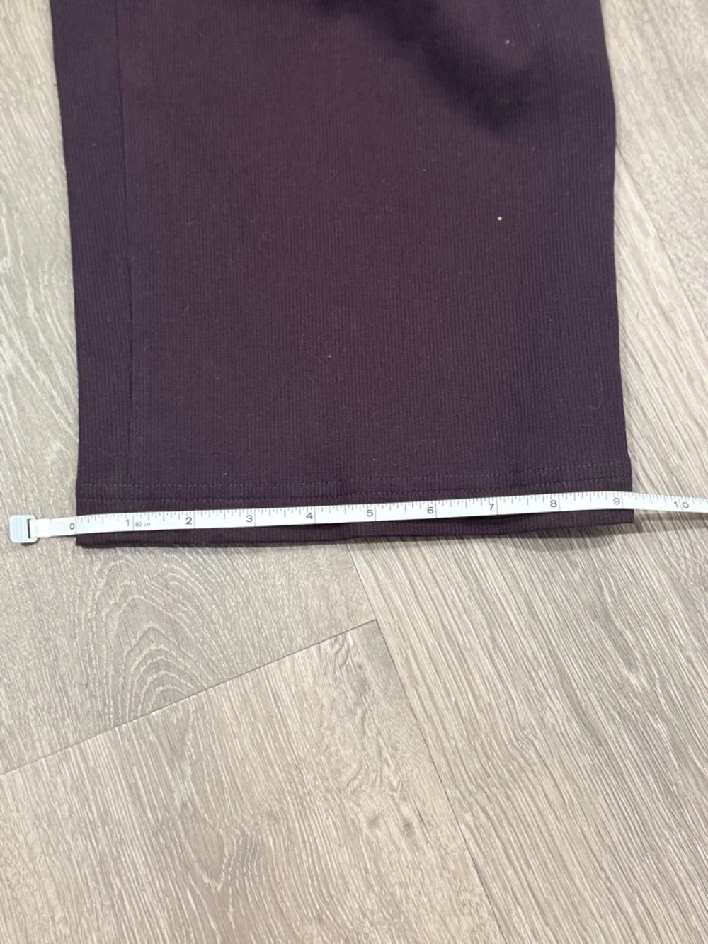 Eileen Fisher Women’s Petite Deep Plum Corded Wide Capri Pants Size SP - Picture 10 of 10